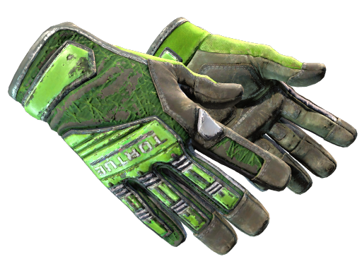 Specialist Gloves | Emerald Web | Battle-Scarred