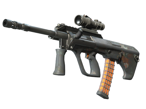 AUG | Amber Slipstream | Battle-Scarred