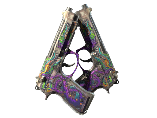 Dual Berettas | Flora Carnivora | StatTrak™ Battle-Scarred