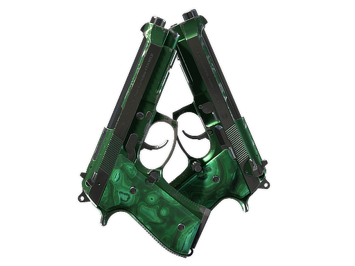 Dual Berettas | Polished Malachite | Field-Tested
