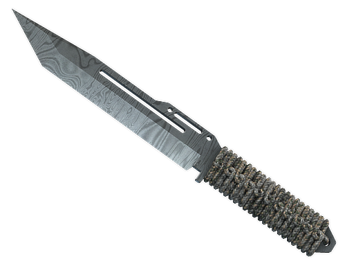 Paracord Knife | Damascus Steel | Well-Worn