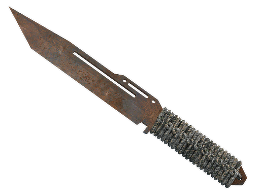 Paracord Knife | Rust Coat | Battle-Scarred