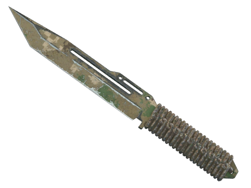 Paracord Knife | Forest DDPAT | Battle-Scarred