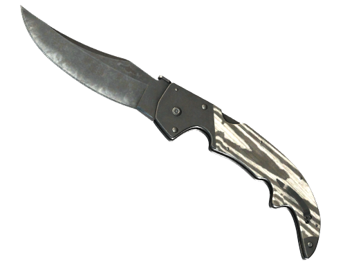 Falchion Knife | Black Laminate | StatTrak™ Well-Worn