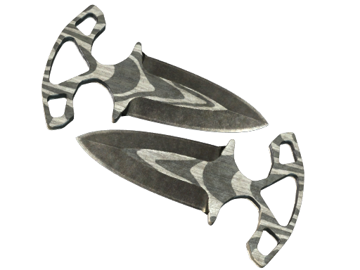 Shadow Daggers | Black Laminate | StatTrak™ Battle-Scarred