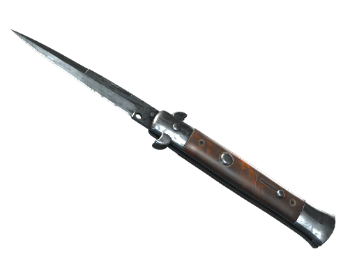 Stiletto Knife | Damascus Steel | StatTrak™ Well-Worn