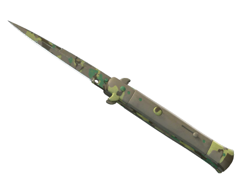 Stiletto Knife | Boreal Forest | StatTrak™ Well-Worn
