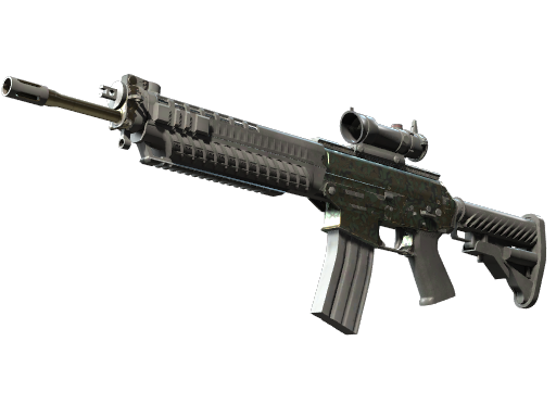 SG 553 | Army Sheen | Field-Tested