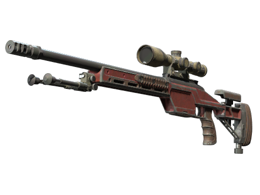 SSG 08 | Red Stone | Battle-Scarred