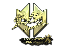 Sticker | boltz | Antwerp 2022 | Gold