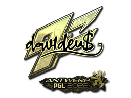 Sticker | dav1d | Antwerp 2022 | Gold