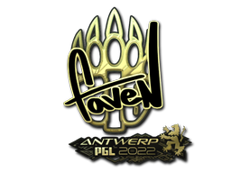 Sticker | faveN | Antwerp 2022 | Gold