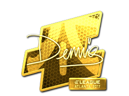 Sticker | dennis | Atlanta 2017 | Gold