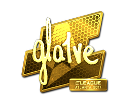 Sticker | gla1ve | Atlanta 2017 | Gold