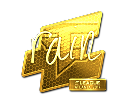 Sticker | rain | Atlanta 2017 | Gold