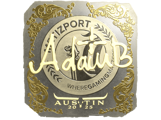 Sticker | adamb | Austin 2025 | Gold