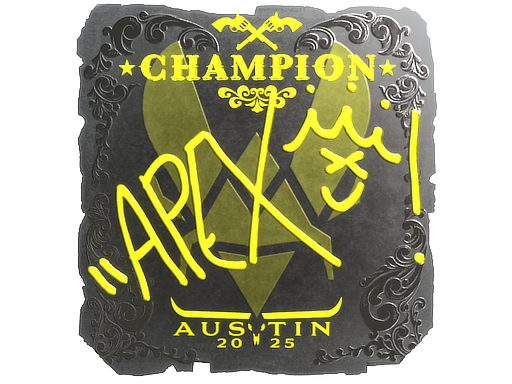 Sticker | apEX | Austin 2025 | Foil, Champion