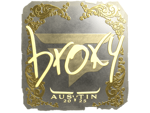 Sticker | broky | Austin 2025 | Gold