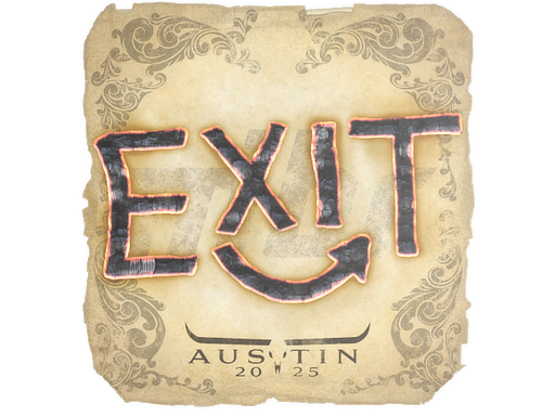 Sticker | exit | Austin 2025 | Default