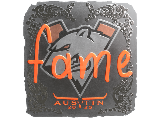 Sticker | fame | Austin 2025 | Foil