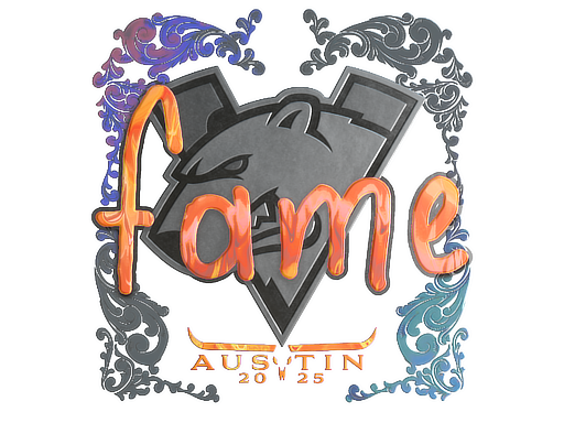 Sticker | fame | Austin 2025 | Holo
