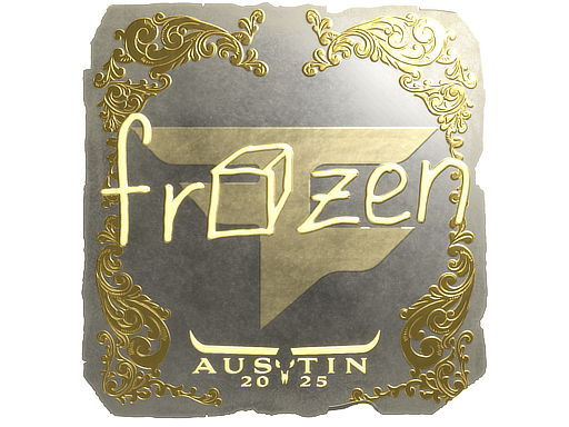 Sticker | frozen | Austin 2025 | Gold