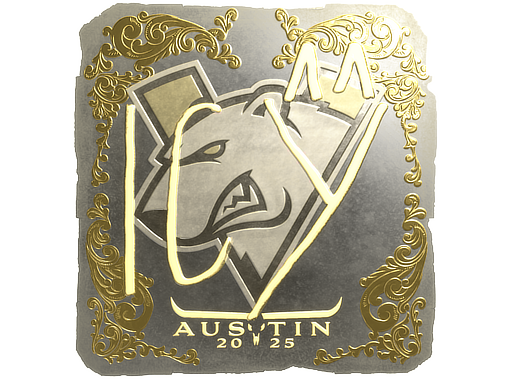 Sticker | ICY | Austin 2025 | Gold