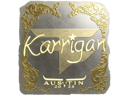 Sticker | karrigan | Austin 2025 | Gold
