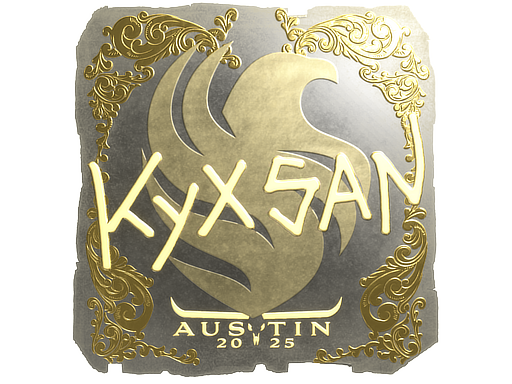 Sticker | kyxsan | Austin 2025 | Gold
