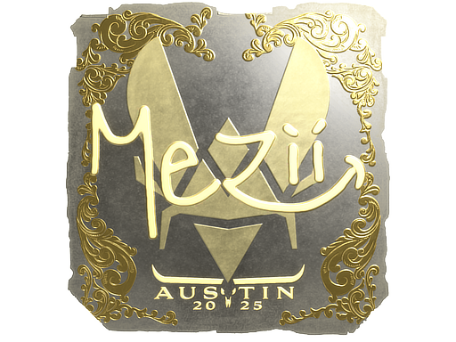 Sticker | mezii | Austin 2025 | Gold