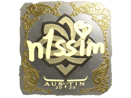 Sticker | n1ssim | Austin 2025 | Gold