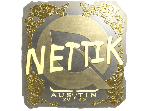 Sticker | nettik | Austin 2025 | Gold