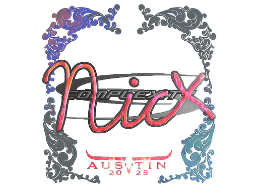 Sticker | nicx | Austin 2025 | Holo