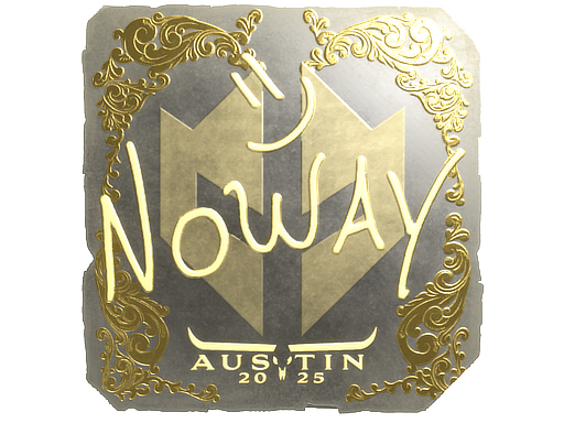 Sticker | noway | Austin 2025 | Gold