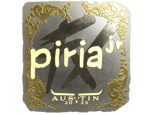 Sticker | piriajr | Austin 2025 | Gold