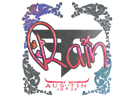 Sticker | rain | Austin 2025 | Holo