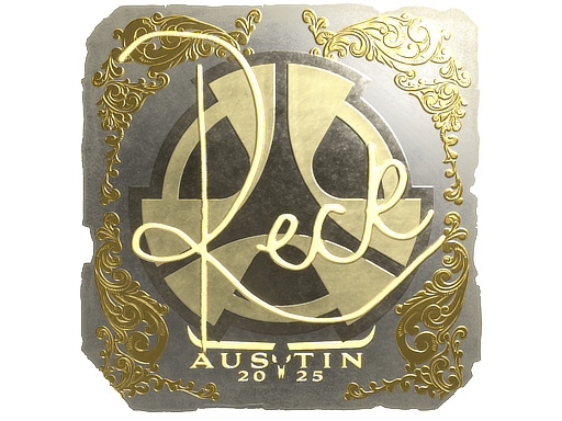 Sticker | reck | Austin 2025 | Gold