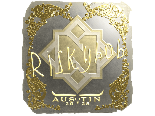 Sticker | riskyb0b | Austin 2025 | Gold