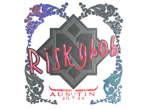 Sticker | riskyb0b | Austin 2025 | Holo