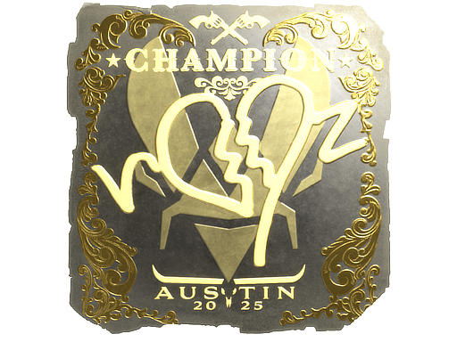 Sticker | ropz | Austin 2025 | Gold, Champion