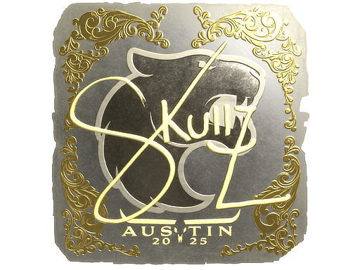 Sticker | skullz | Austin 2025 | Gold