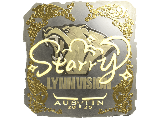Sticker | Starry | Austin 2025 | Gold