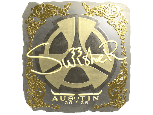 Sticker | Swisher | Austin 2025 | Gold