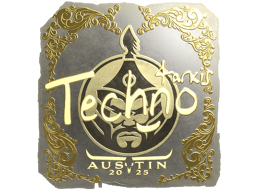 Sticker | Techno4K | Austin 2025 | Gold