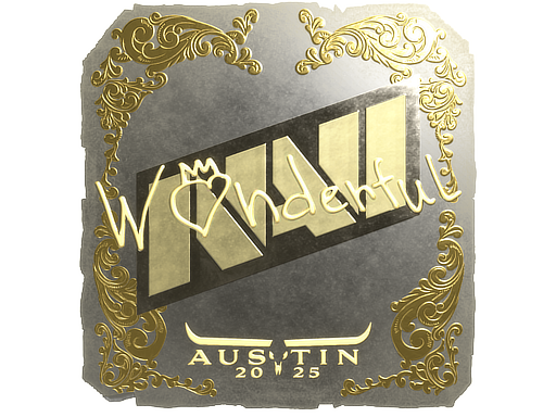 Sticker | w0nderful | Austin 2025 | Gold