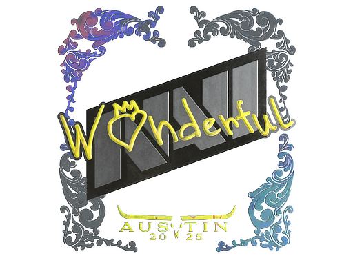 Sticker | w0nderful | Austin 2025 | Holo