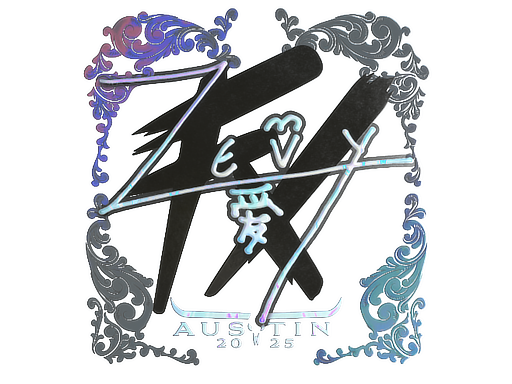 Sticker | zevy | Austin 2025 | Holo