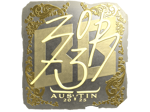 Sticker | zorte | Austin 2025 | Gold