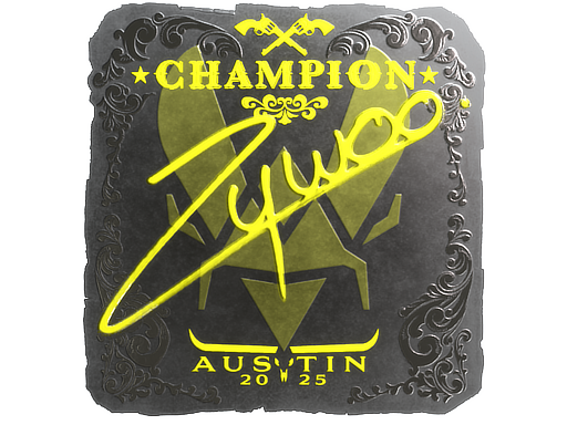 Sticker | ZywOo | Austin 2025 | Foil, Champion