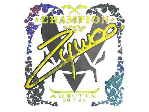 Sticker | ZywOo | Austin 2025 | Holo, Champion
